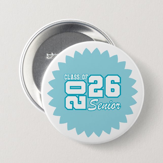 Schaltfläche "Senior Grad Button" Button (Vorne & Hinten)