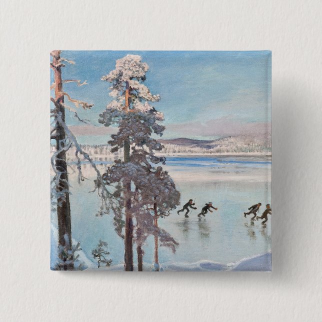 Schaltfläche "Skater" von Gallen-Kallela Button (Vorderseite)