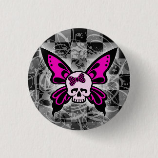 Schaltfläche "Skull Butterfly" Button
