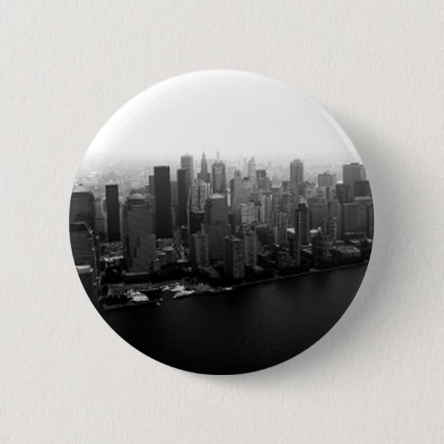 Schaltfläche "Skyline Pinback" von New York Button (Vorderseite)