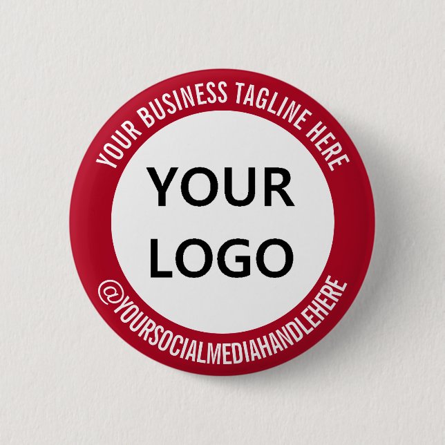 Schaltfläche "Social Media" des Logogeschäftes Button (Vorderseite)