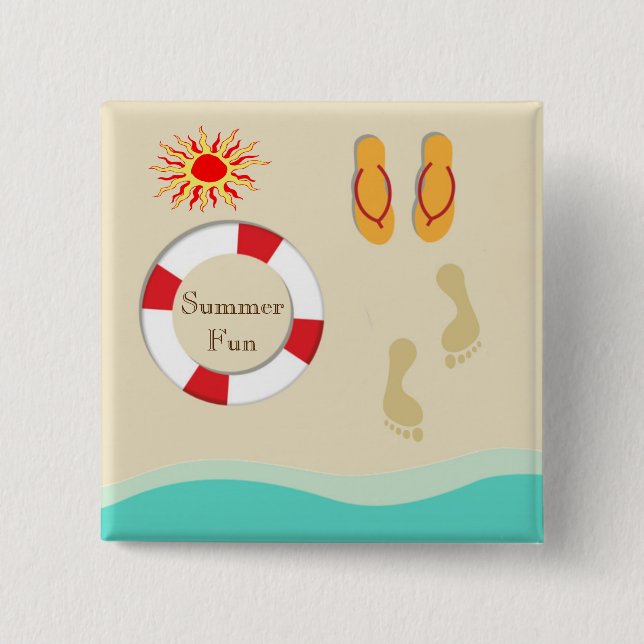 Schaltfläche Sommerspass Button (Vorderseite)
