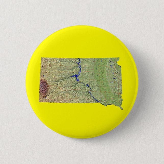 Schaltfläche South Dakota Map Button (Vorderseite)