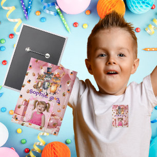 Schaltfläche "Spooky Party Animes Kindergeburtstag Button