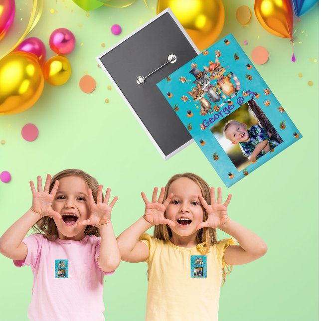 Schaltfläche "Spooky Party Animes Kindergeburtstag Button (Von Creator hochgeladen)