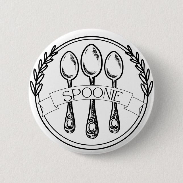 Schaltfläche "Spoonie Chronic Illusion Awareness" Button (Vorderseite)