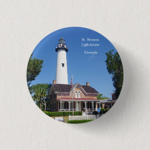 Schaltfläche St. Simons Lighthouse Button