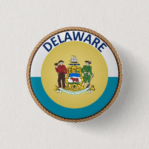Schaltfläche Staat des Siegels "Delaware" Button