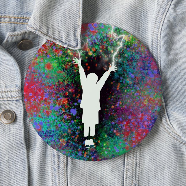 Schaltfläche Stormy Weather Pinback Button (Beispiel)