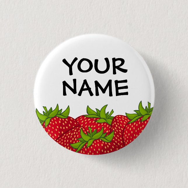 Schaltfläche Strawberry Club Name Button (Vorderseite)