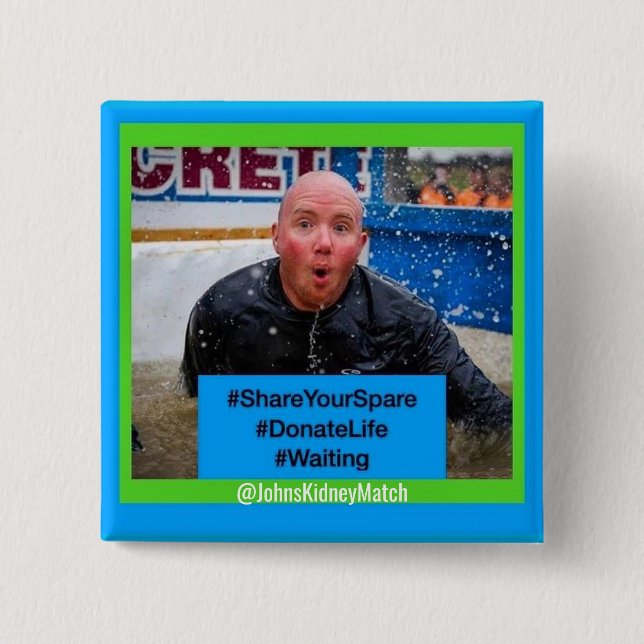 Schaltfläche "Suche lebender Spender" Button (Vorderseite)