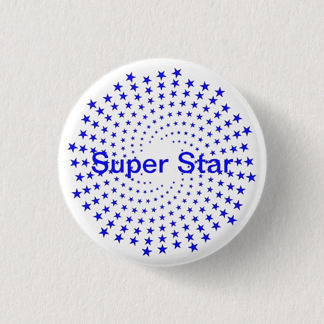 Schaltfläche - Super Star-Sternexplosion Button (Vorderseite)