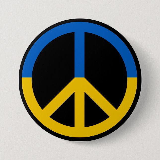Schaltfläche "Support für die Ukraine" Button (Vorderseite)