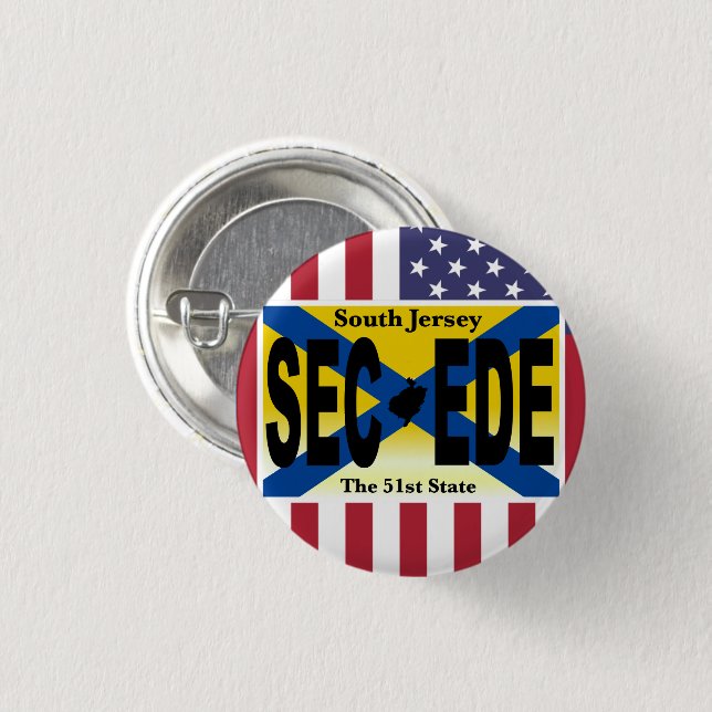 SCHALTFLÄCHE SUTH JERSEY PATRIOT BUTTON (Vorne & Hinten)