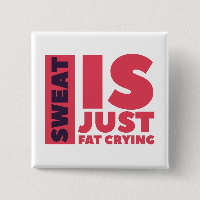 Schaltfläche Sweat Square Button (Vorderseite)
