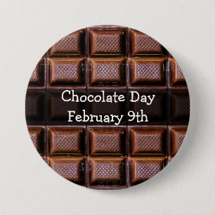Schaltfläche "Tag der Schokolade Februar Feiertage Button
