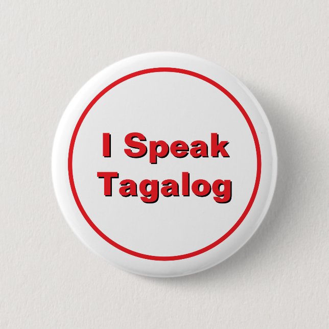 Schaltfläche "Tagalog" Button (Vorderseite)
