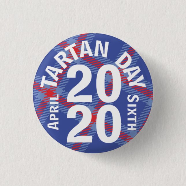 Schaltfläche "Tartan Day 2020" Button (Vorderseite)