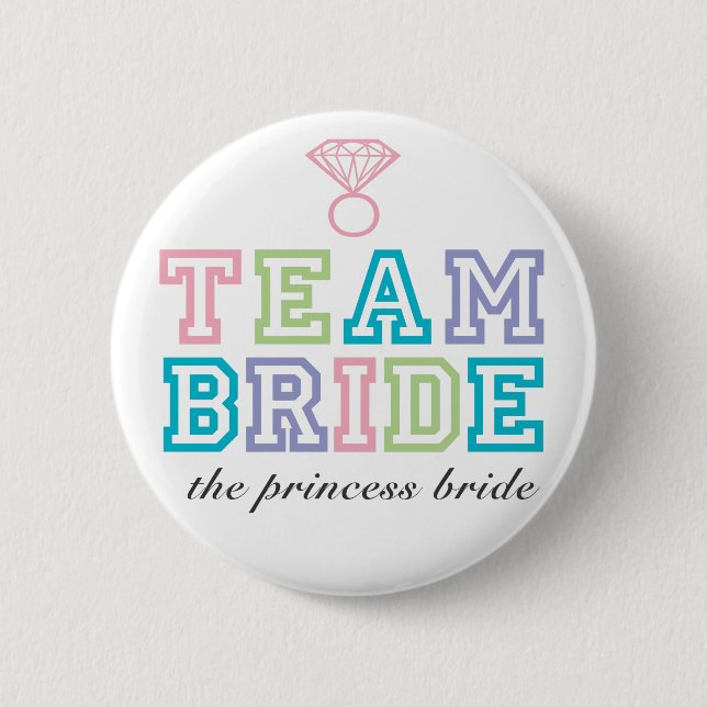 Schaltfläche Team Bride Button (Vorderseite)