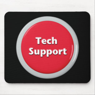 Schaltfläche "Technischer Support - Red Panic" Mousepad