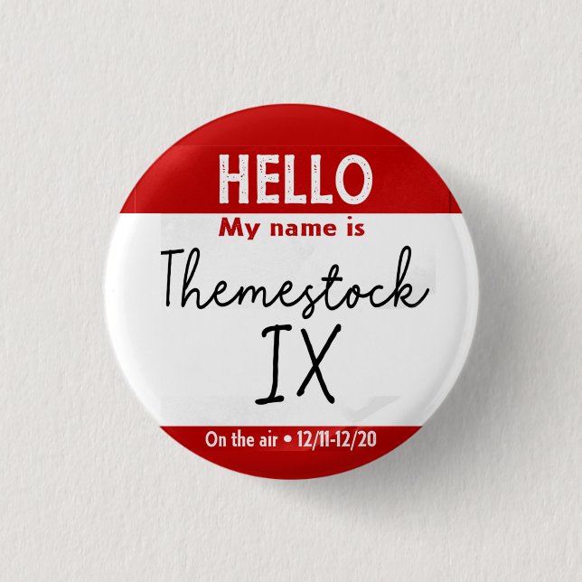 Schaltfläche Themestock IX Button (Vorderseite)