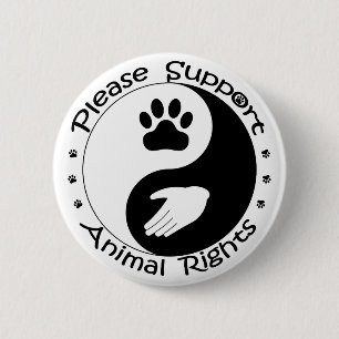 Schaltfläche "Tierrechte unterstützen" Button
