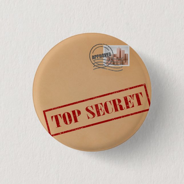 Schaltfläche "Top Secret Envelope" Button (Vorderseite)