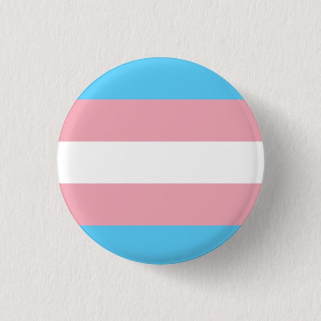 Schaltfläche "Transgender-Flag" Button (Vorderseite)