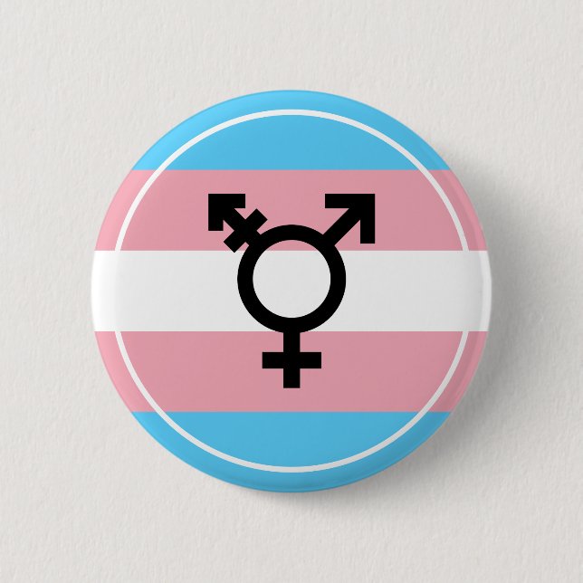 Schaltfläche "Transgender Pride" Button (Vorderseite)