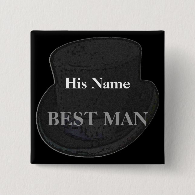 Schaltfläche Trauzeuge Name Tag Button (Vorderseite)