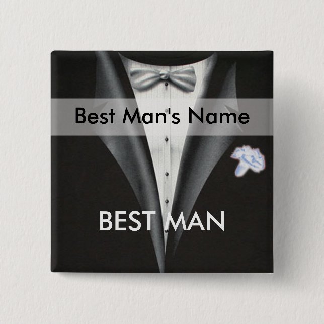 Schaltfläche Trauzeuge Name Tag Button (Vorderseite)