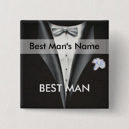 Schaltfläche Trauzeuge Name Tag Button