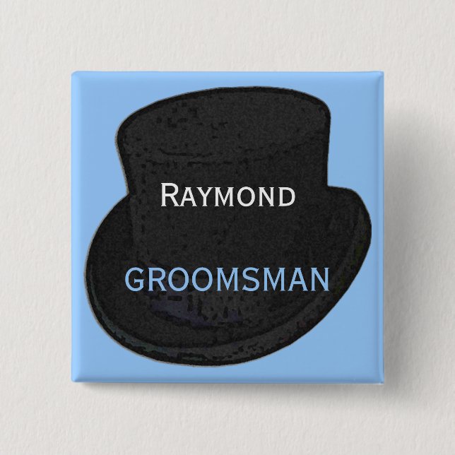 Schaltfläche Trauzeuge Name Tag Button (Vorderseite)
