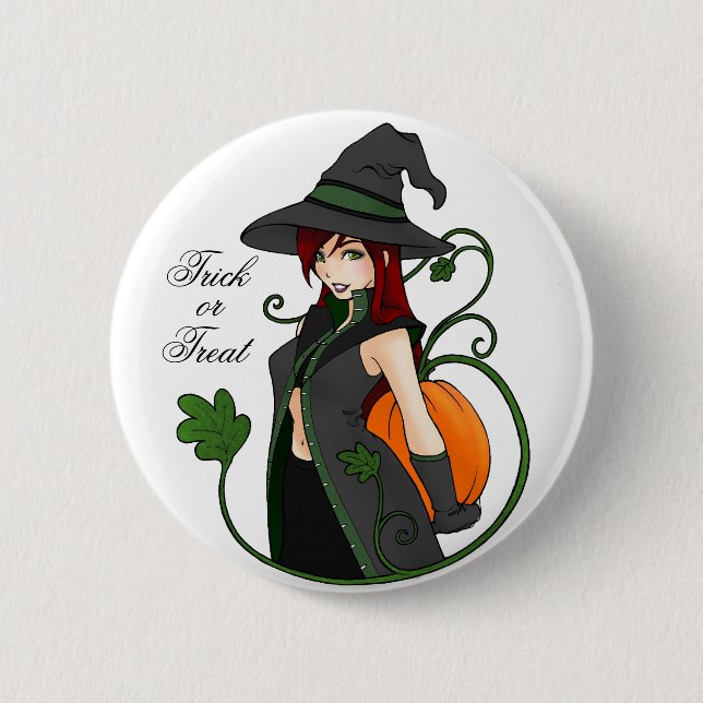 Schaltfläche "Trick-oder-Leckerei abrufen" Button (Vorderseite)