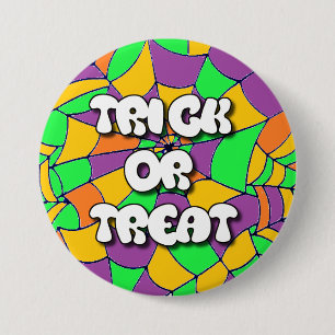 Schaltfläche Trick oder Treat Halloween Button