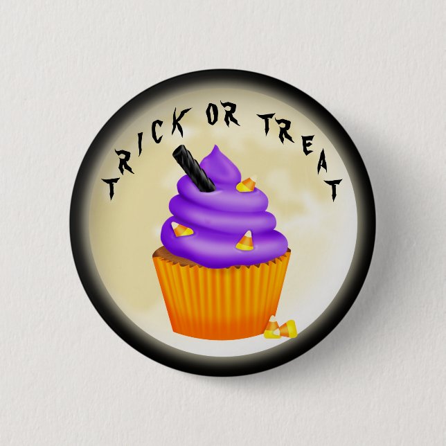 Schaltfläche "Trick or Treat Halloween" Button (Vorderseite)