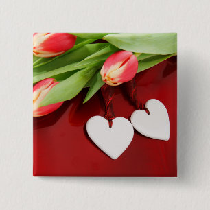 Schaltfläche "Tulips & Herz" Button