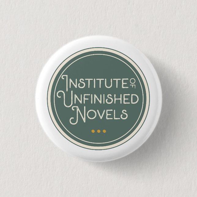 Schaltfläche "Unfertige Novel" | Buchlover-Geschen Button (Vorderseite)