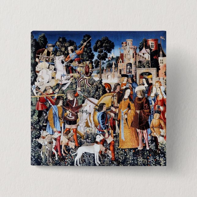 Schaltfläche "Unicorn Tapestry #6" Button (Vorderseite)