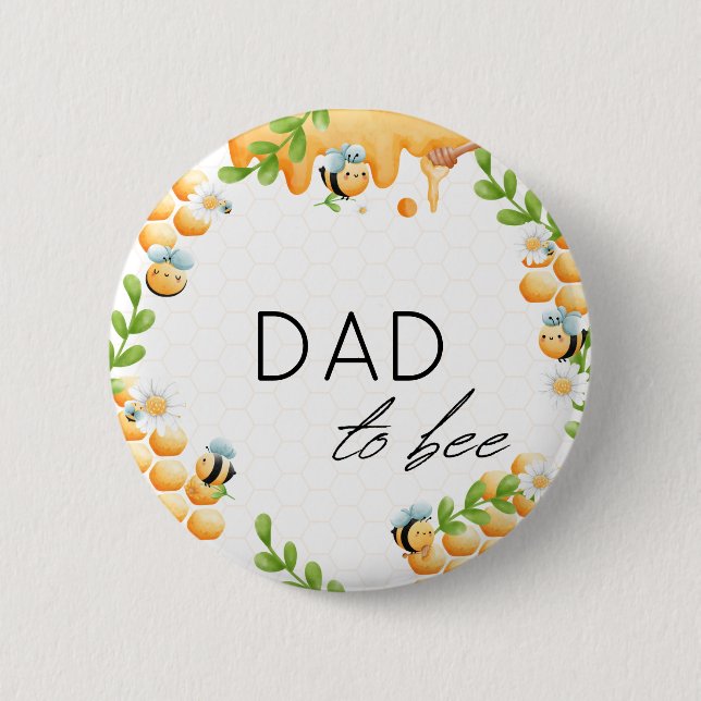Schaltfläche "Vater to Bee Honey Bumble Bee Baby S Button (Vorderseite)