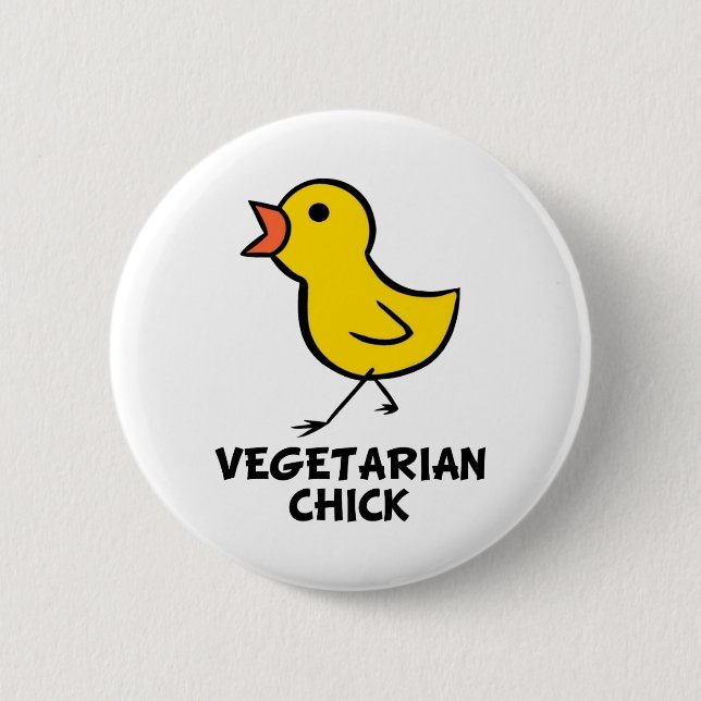 Schaltfläche "Vegetarian Chick" Button (Vorderseite)
