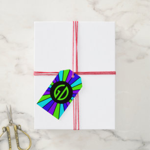 SCHALTFLÄCHE VII + Foto, Text, Monogramm Geschenkanhänger