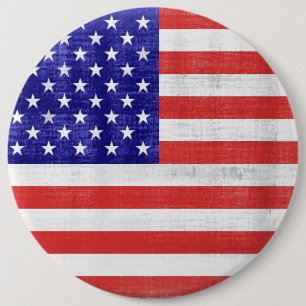 Schaltfläche "Vintages Flag United Staaten Square" Button