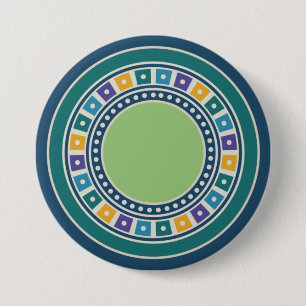 Schaltfläche "Vintages Geometriemuster" Button