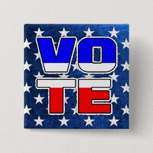 Schaltfläche "Vote American Star Spangled" Button