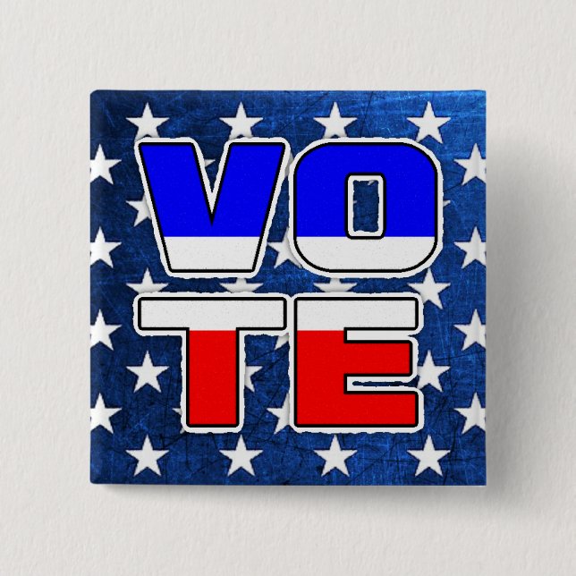 Schaltfläche "Vote American Star Spangled" Button (Vorderseite)