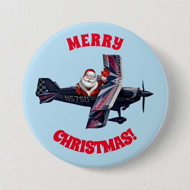 Schaltfläche "Wave Santa" Button (Vorderseite)