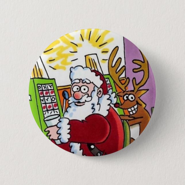 Schaltfläche "Weihnachts-Casino" Button (Vorderseite)