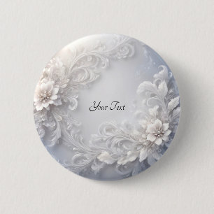 Schaltfläche "Weiße Blume" Blüh Button