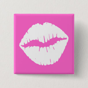 Schaltfläche "Weiße Lippen" Button